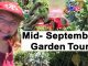 Garden Tour Mid-September Container Gardening & Woodchips Sq...